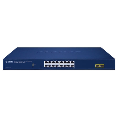 Thiết bị chuyển mạch Switch Planet GS-2210-16T2S (Layer 2 Smart Ethernet Switches)-1