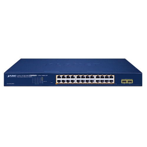 Thiết bị chuyển mạch Switch Planet GS-2210-24P2S (Layer 2 Smart Ethernet Switches)-1
