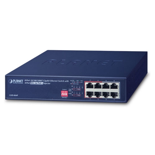 Thiết bị chuyển mạch Switch PoE Planet GSD-804P
