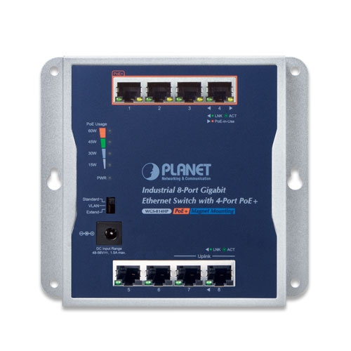 Thiết bị chuyển mạch Switch PoE công nghiệp Planet WGS-814HP-1