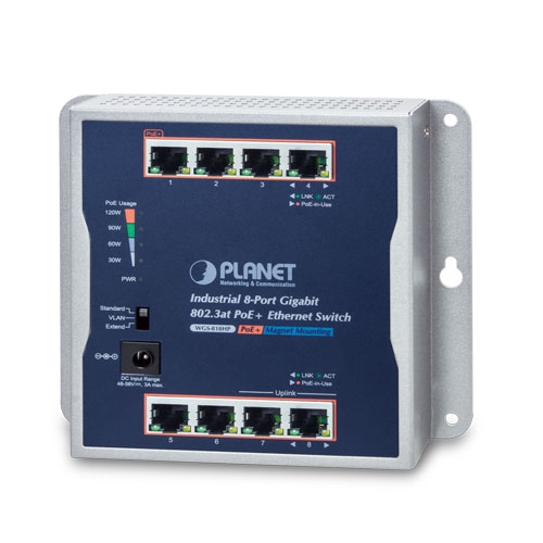 Thiết bị chuyển mạch Switch PoE công nghiệp Planet WGS-818HP