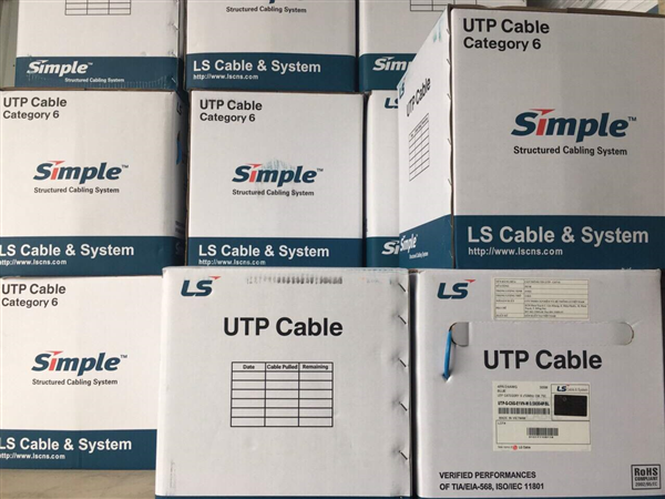 Cáp mạng 4 đôi LS CAT.6 U/UTP copper (UTP-G-C6G-E1VN-X 0.5X004P/BL)-1
