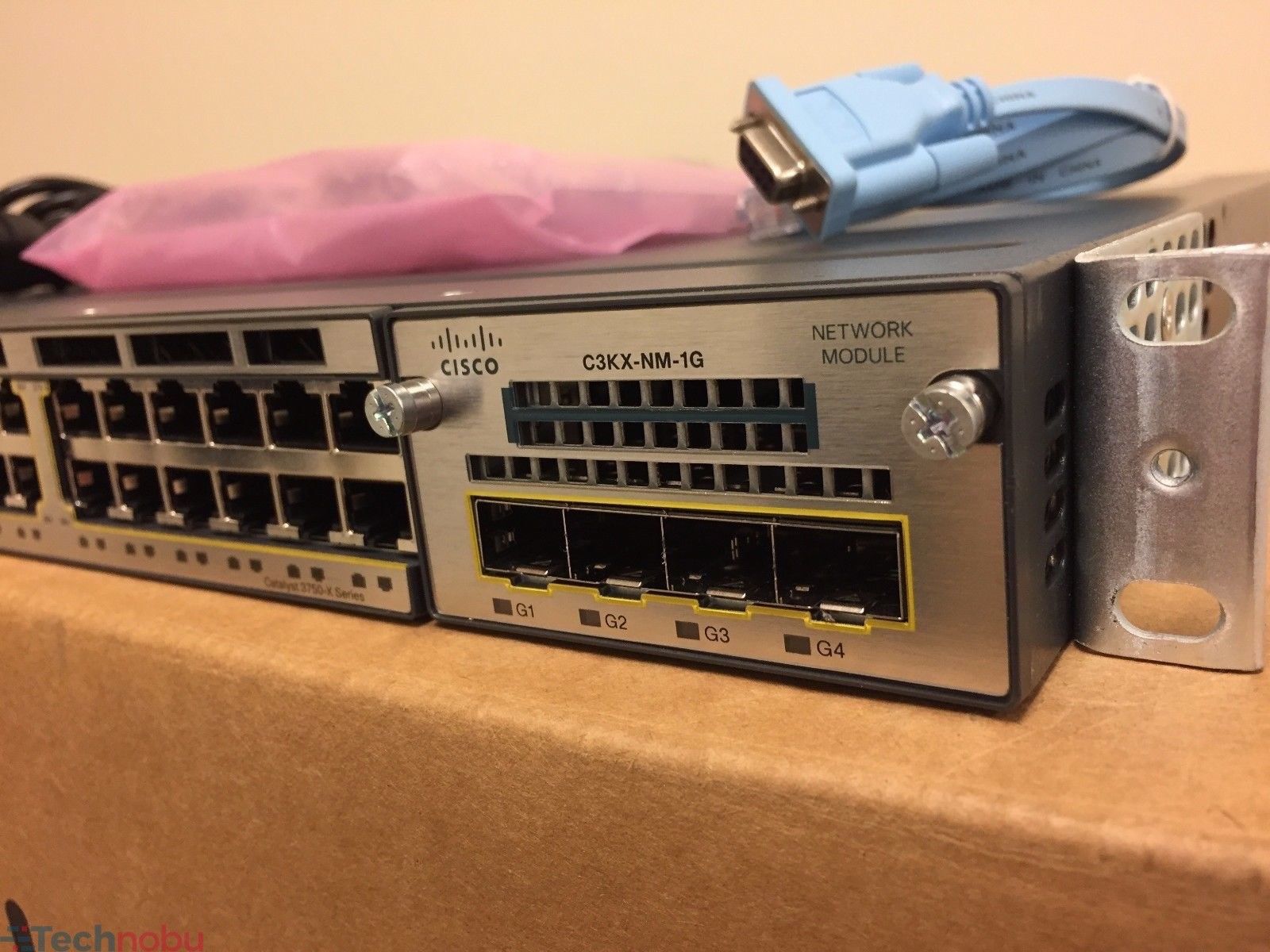 Cisco WS-C3750X 48T-S 48 Port Gigabit Switch & 2x 350W Power