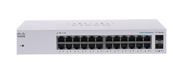CBS110 Unmanaged 24-port GE, 2x1G SFP Shared - CBS110-24T-EU-1