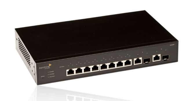Thiết bị chuyển mạch Switch Aerohive SR2208P 8Port PoE+ AT