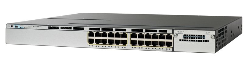 thumbnail interactive-video image 1 of Cisco Catalyst WS-C3750X-24P-S POE+ Switch With C3KX-NM-1G Module & PSU 1 of 4