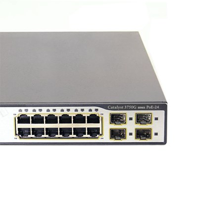 Cisco Catalyst WS-C3750G-24PS-S 24-Port PoE Gigabit Switch 15.0 OS-1