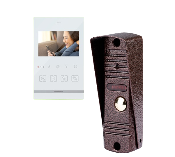 Bộ chuông cửa màn hình Analog ZKTeco VK04-A01 Kit-1