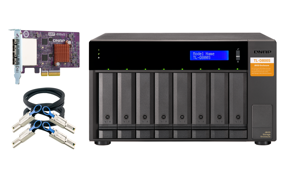 Thiết bị lưu trữ NAS QNAP TL-D800S