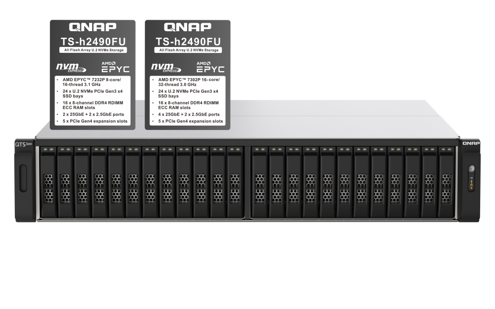Thiết bị lưu trữ NAS QNAP TS-h2490FU-7302P-256G