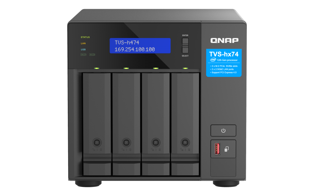 Thiết bị lưu trữ NAS QNAP TVS-h474-PT-8G