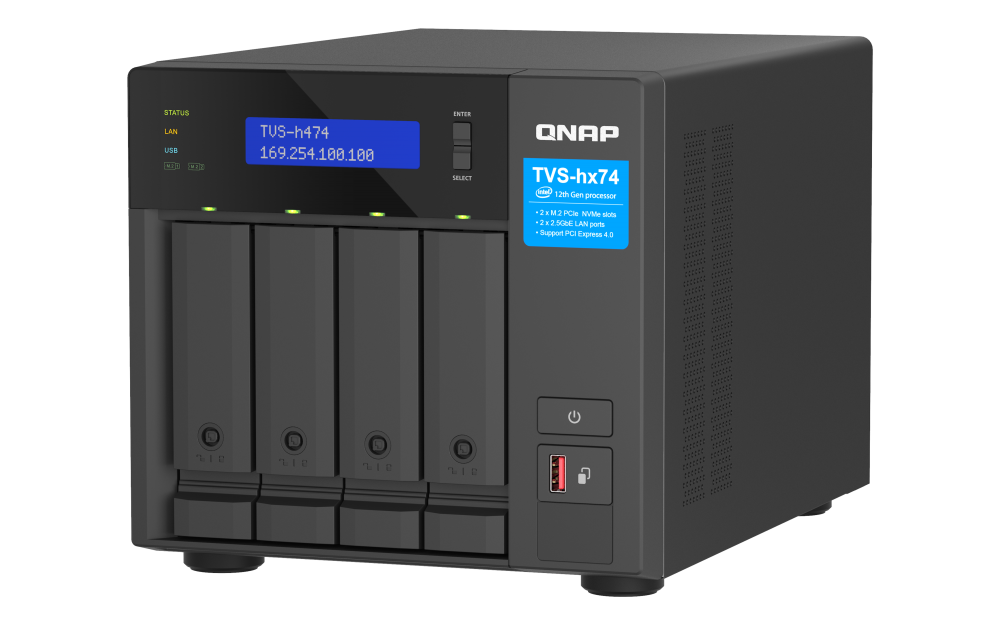 Thiết bị lưu trữ NAS QNAP TVS-h474-PT-8G-1