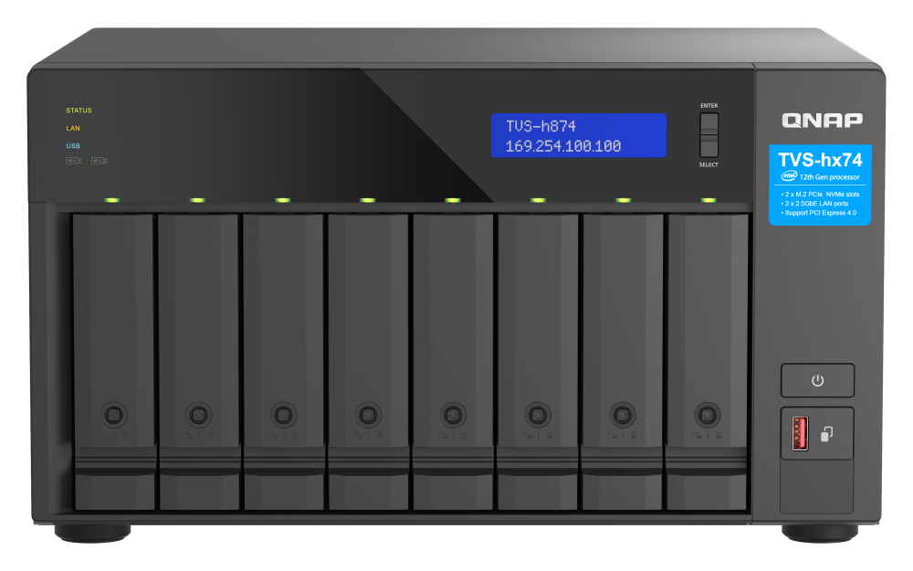 Thiết bị lưu trữ NAS QNAP TVS-h874-i7-32G