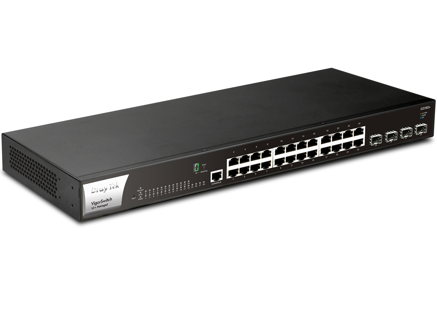 Thiết bị chuyển mạch DrayTek VigorSwitch G2282x – Switch 28 Port L2+ Managed 10G-2