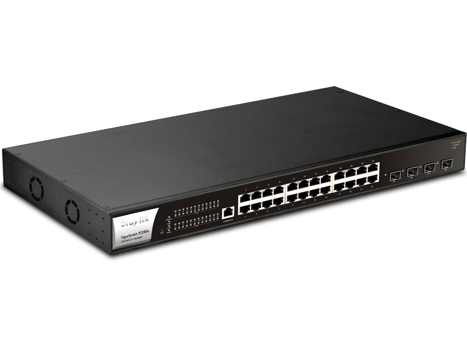 Thiết bị chuyển mạch DrayTek VigorSwitch P2282x – Switch 28 Port L2+ Managed 10G PoE-2