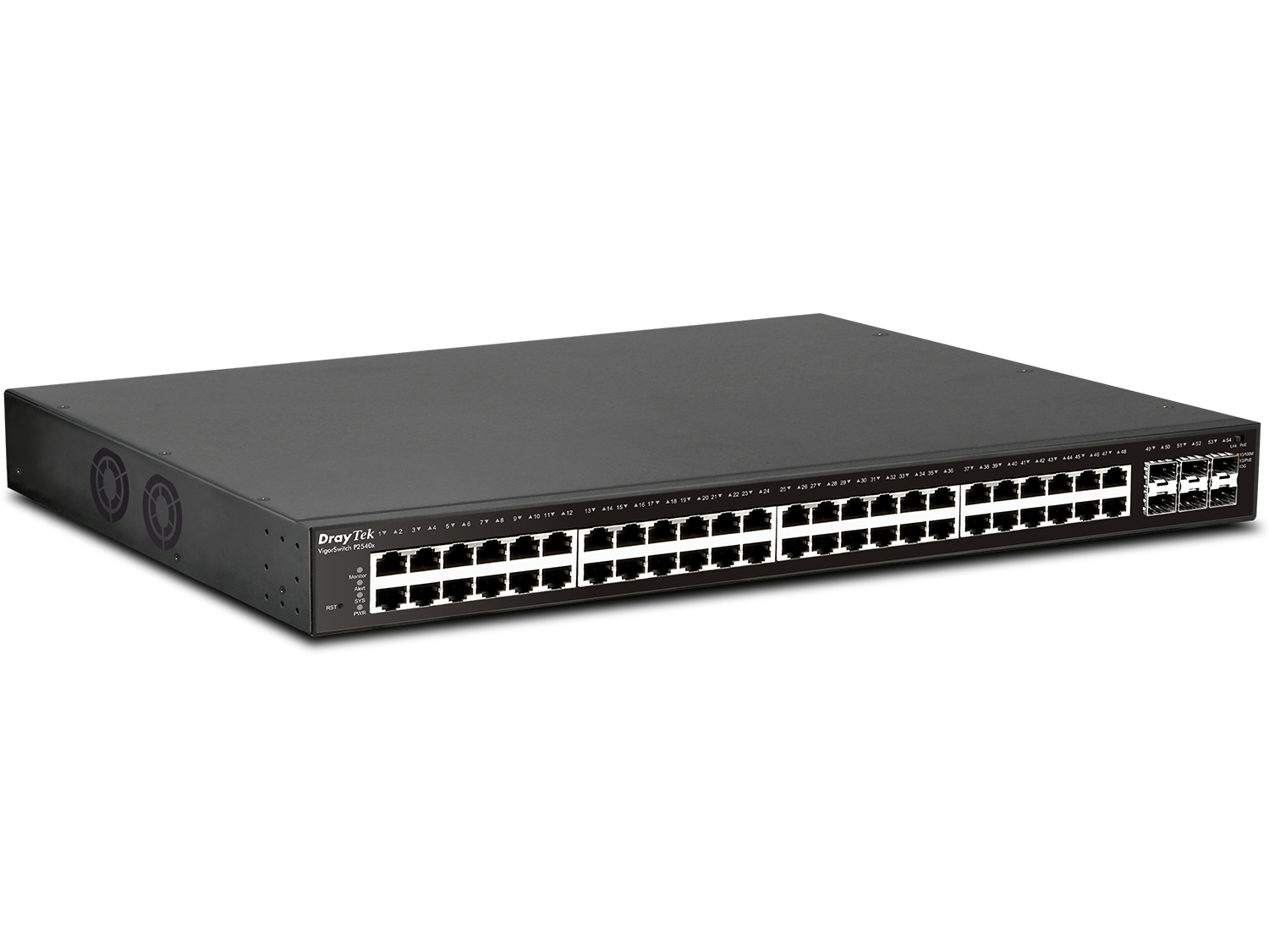 Thiết bị chuyển mạch DrayTek VigorSwitch P2540xs - Switch 54 Port Layer 2+ Managed 10G PoE-2