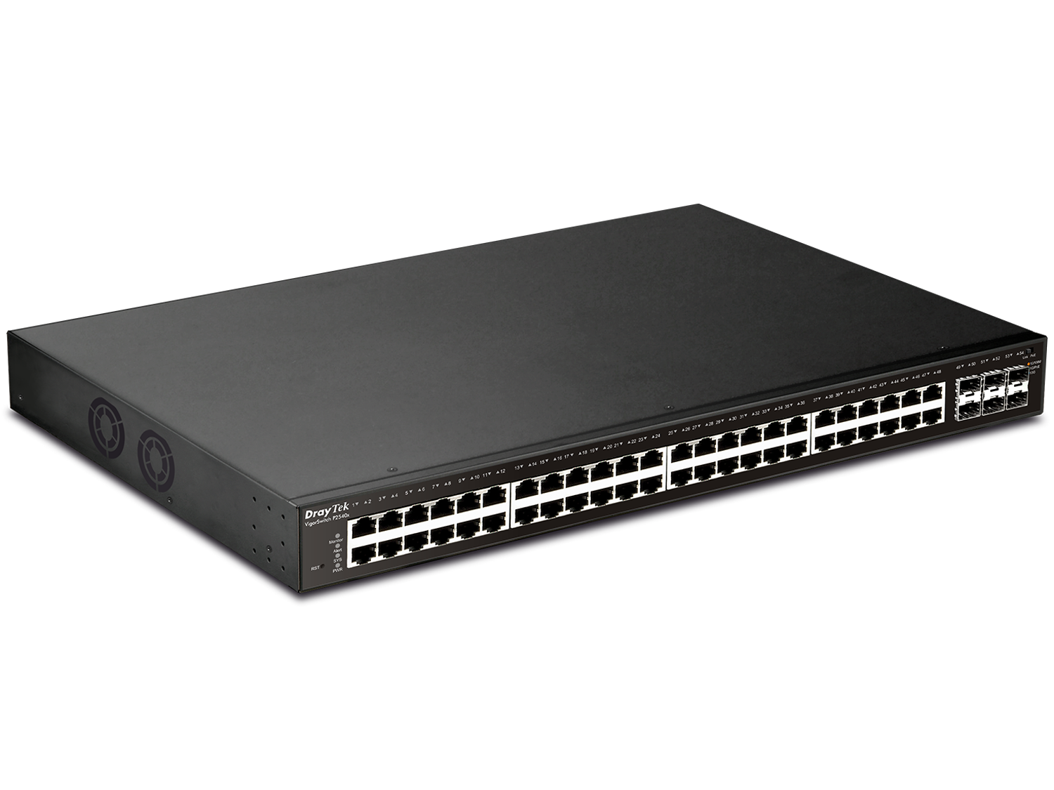 Thiết bị chuyển mạch DrayTek VigorSwitch P2540xs - Switch 54 Port Layer 2+ Managed 10G PoE-4