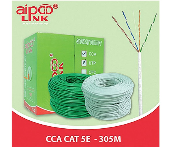 Cáp mạng Aipoo Link CAT5e UTP CCA-1