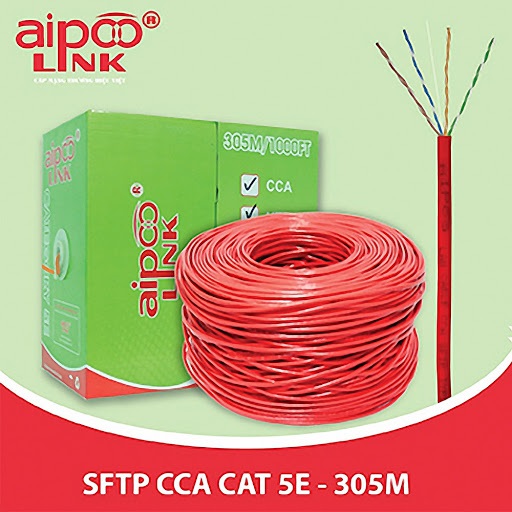 Cáp mạng Aipoo Link CAT5e SFTP CCA-1
