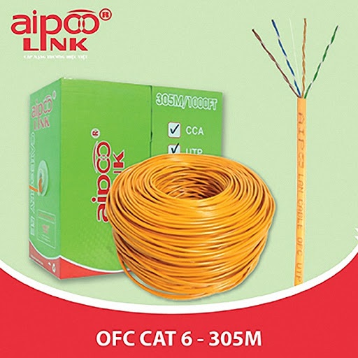 Cáp mạng Aipoo Link CAT5e UTP OFC-1