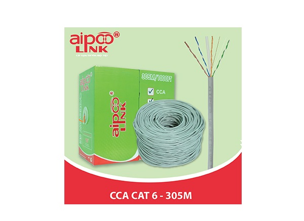 Cáp mạng Aipoo Link CAT6 UTP CCA-1