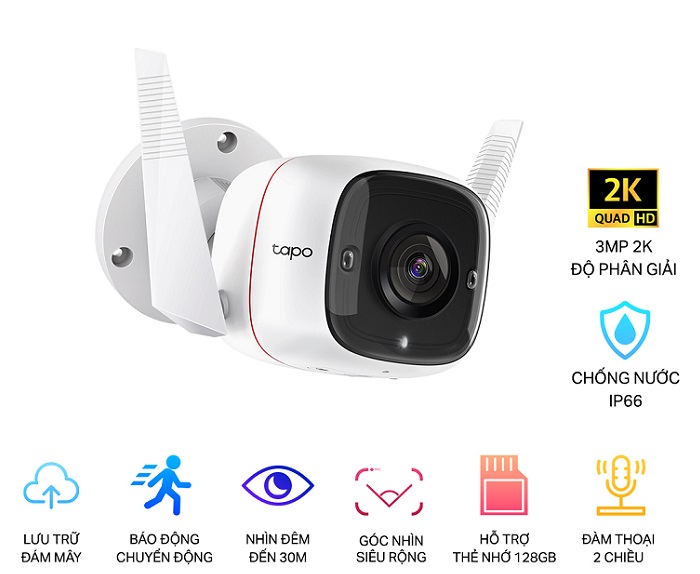 Camera IP Wifi 3.0 Megapixel TP-LINK Tapo C310-1