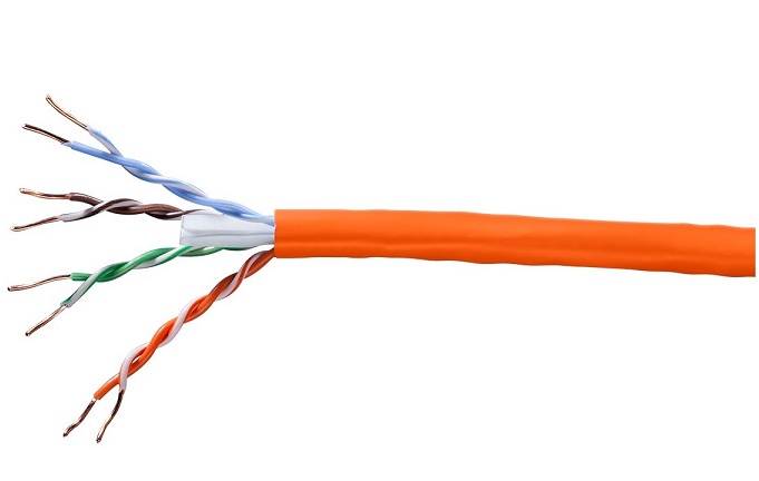 Cáp mạng Cat.6 UTP HOSIWELL 30022-OR-LSZH-1