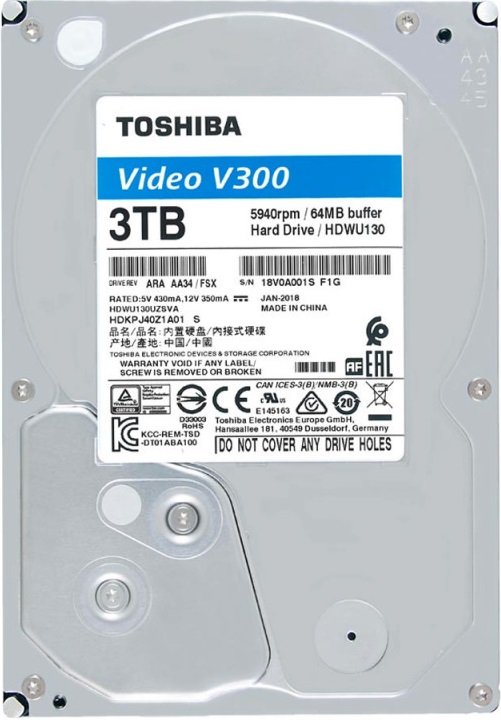 Ổ cứng chuyên dụng 3TB TOSHIBA HDWU130UZSVA-1