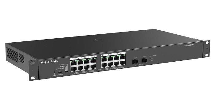 18-Port 10/100/1000Mbps Unmanaged PoE Switch RUIJIE RG-ES118GS-P-L-1