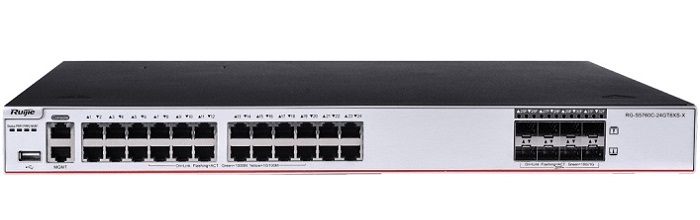 24-Port 10/100/1000BASE-T + 8-Port 1G/10G SFP+ Switch RUIJIE RG-S5760C-24GT8XS-X-1