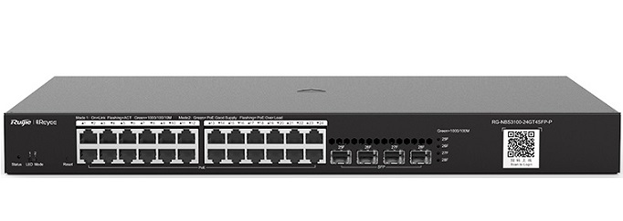 24-port Gigabit Managed PoE Switch RUIJIE RG-NBS3100-24GT4SFP-P-1