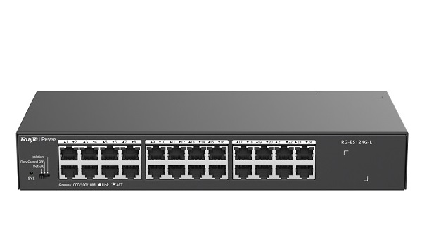 24-Port 10/100/1000Mbps Unmanaged Switch RUIJIE RG-ES124G-L-1