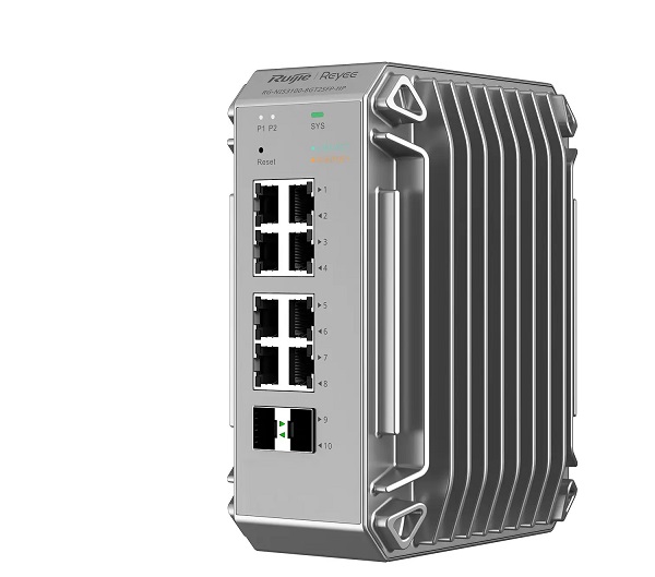 10-Port Gigabit Managed Industrial-Grade Switch RUIJIE RG-NIS3100-8GT2SFP-HP-1