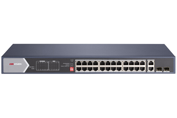 28-Port Gigabit Unmanaged Hi-PoE Switch HIKVISION DS-3E0528HP-E-1