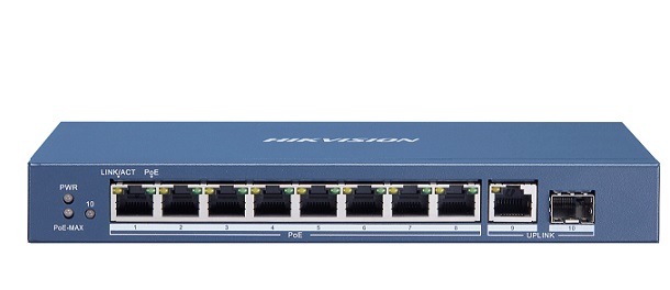 8-Port Gigabit Unmanaged PoE Switch HIKVISION DS-3E0510P-E/M-1