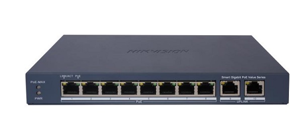8-Port Gigabit Smart PoE Switch HIKVISION DS-3E1510P-EI/M-1