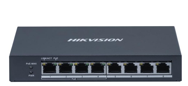 8-Port Gigabit PoE Switch HIKVISION DS-3E0508P-O-1