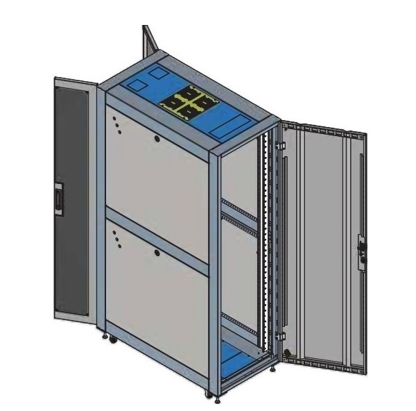 Tủ rack 52U cửa đôi sau LEGRAND SMARTRAK3.0 SR52810BVA3DD-FAN-1