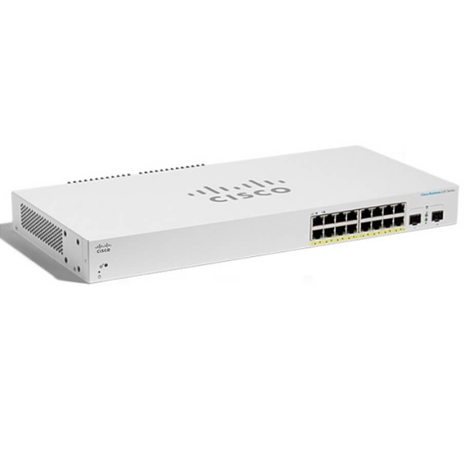 16-Port GE PoE Smart Switch CISCO CBS220-16P-2G-EU-1