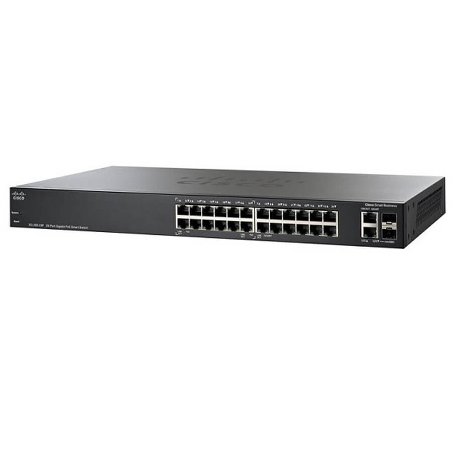 24-Port Gigabit PoE Smart Switch CISCO SG250-26P-K9-EU-1