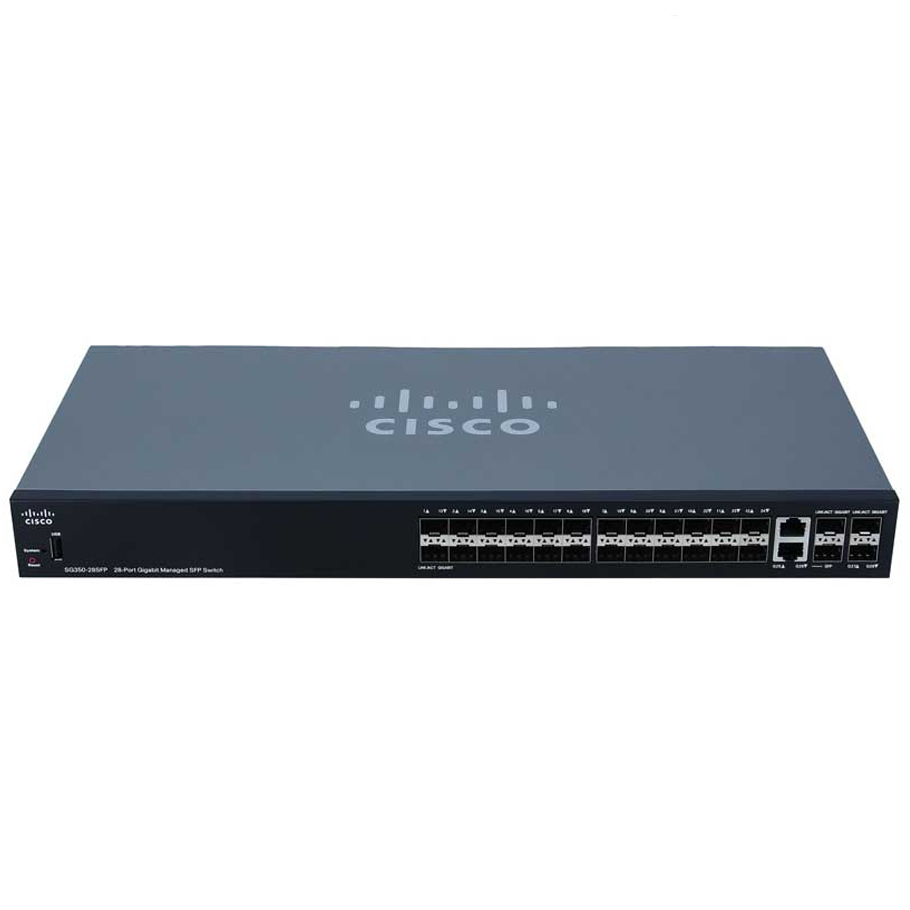24-Port Gigabit SFP Switch CISCO SG350-28SFP-K9-EU-1