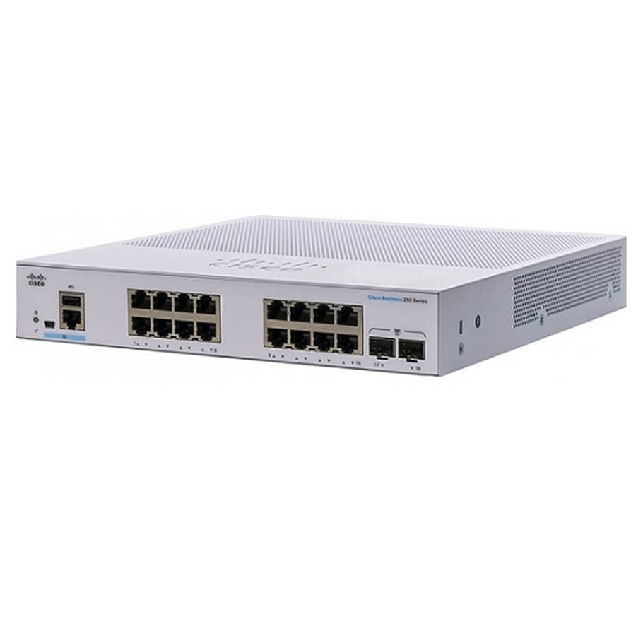 16-Port GE Smart Switch CBS250-16T-2G-EU-1