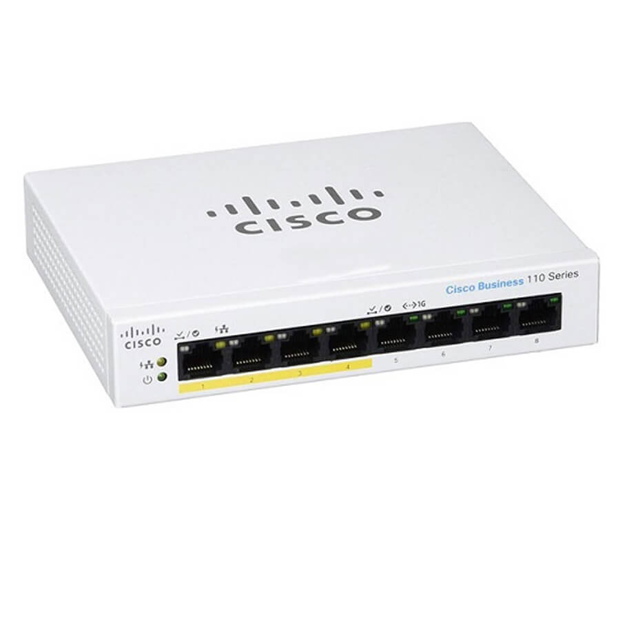 8-Port GE PoE Switch CISCO CBS110-8PP-D-EU-1