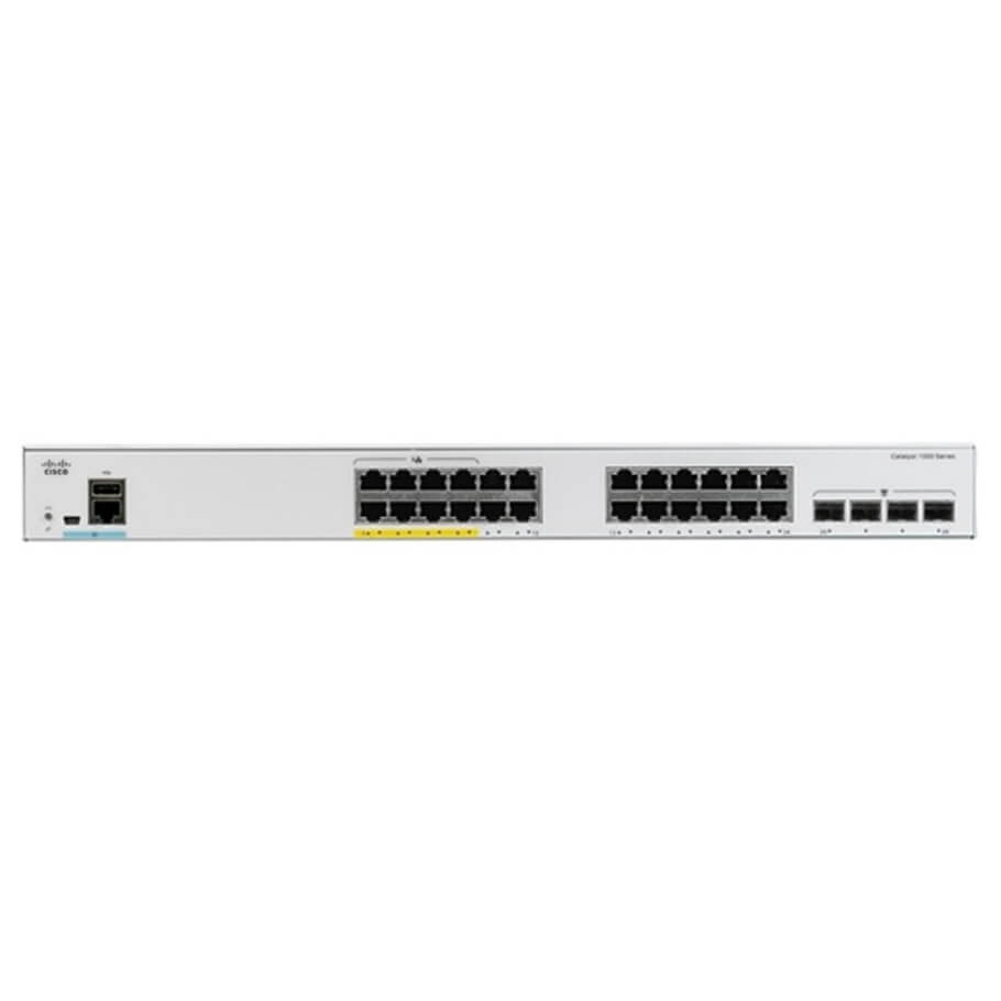 24-port GE PoE+ Switch Cisco C1000-24P-4G-L-1
