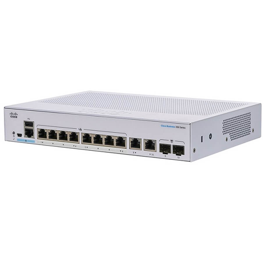 8-Port GE Managed Switch CISCO CBS350-8T-E-2G-EU-1