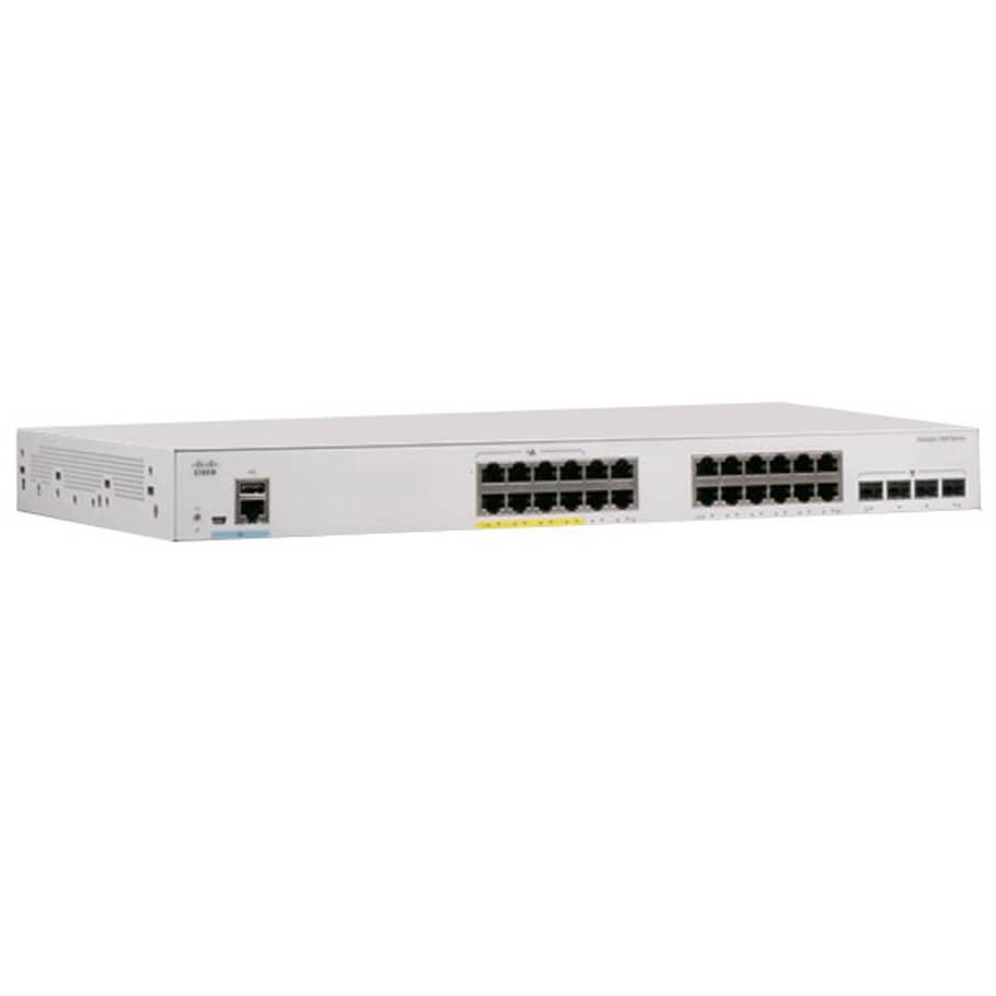 24-port GE PoE Switch Cisco C1000-24P-4X-L-1