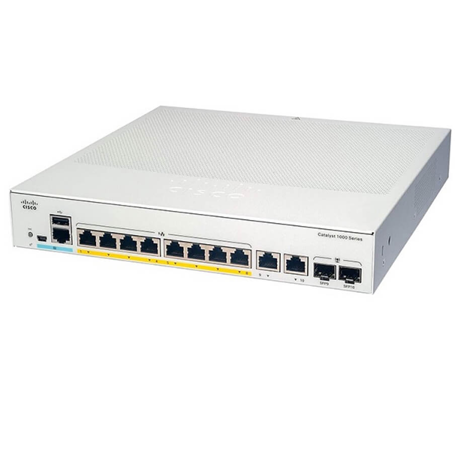 8-Port Gigabit Ethernet Switch CISCO C1000-8T-2G-L-1