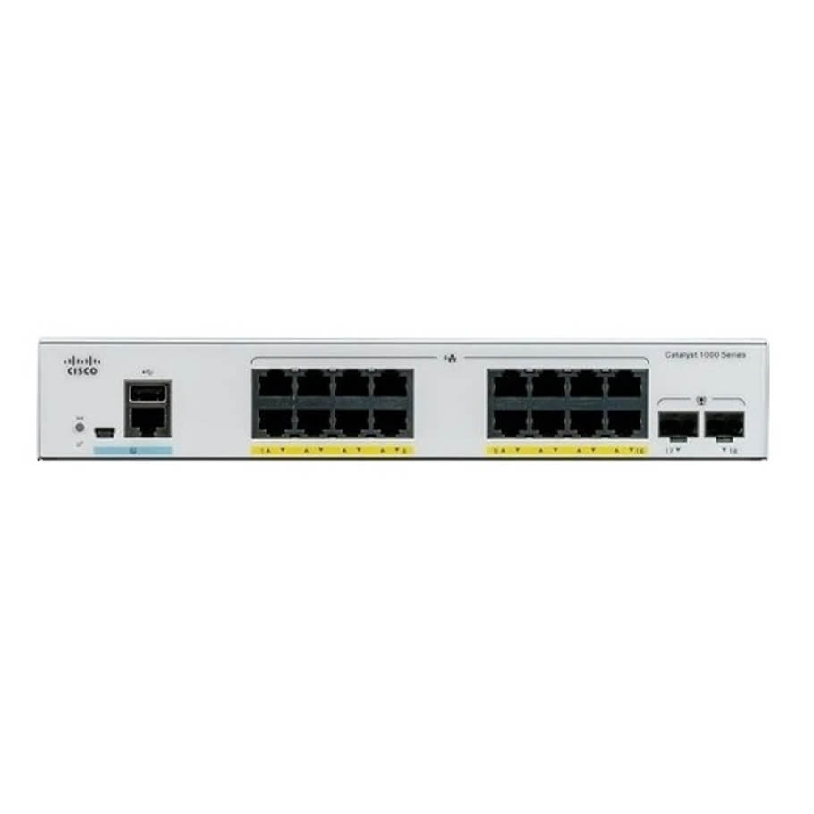 16-port GE Switch Cisco C1000-16FP-2G-L-1