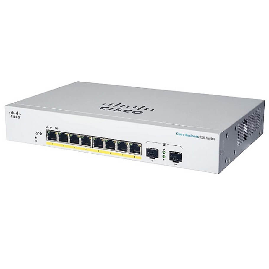 8-port GE PoE Switch CISCO CBS220-8P-E-2G-EU-1