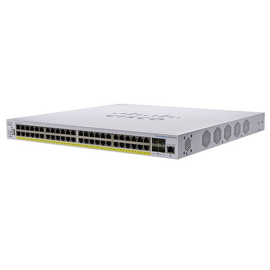 48-Port GE PoE Managed Switch CISCO CBS350-48P-4X-EU-1